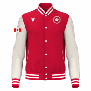 FIDDLE VARSITY COLLEGE JACKET RED/OFF WHITE