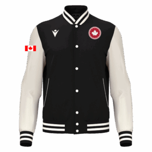 FIDDLE VARSITY COLLEGE JACKET BLACK/OFF WHITE