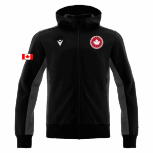 TRUMPET FULL LENGTH ZIP HOODED SWEATSHIRT BLACK