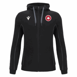 STAGE ECO Full length zip hooded sweatshirt BLACK